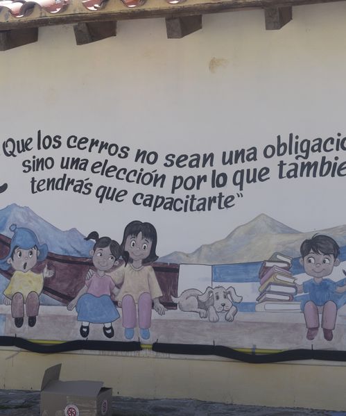 Mural en la Escuela de Potrero de Chañi